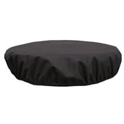 Lierteer Outdoor Built In Fire Cover 600D Waterproof Round Builtin Fire Cover For Outdoor In-Ground Fire Pits 32/40/56in Protection Cover 32in