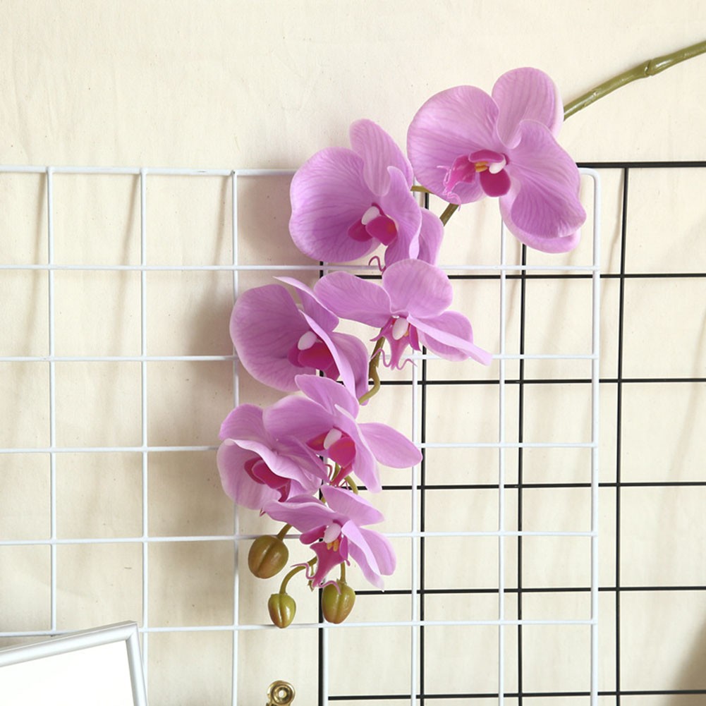 Lierteer Phalaenopsis Artificial Orchid Plant Beautiful Addition To Living Room light purple
