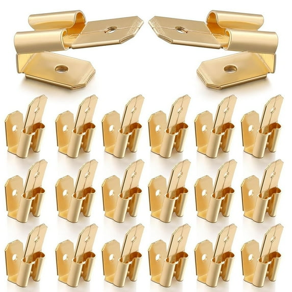 Lierteer Piggyback Spade Connector Chair Terminal Disconnect Voltage Wiring Connector 25PCS