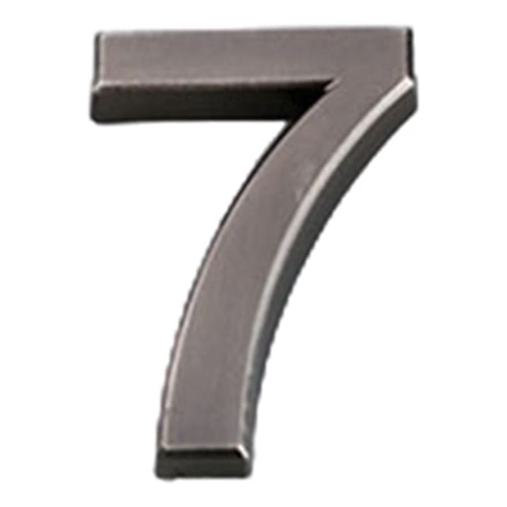 Lierteer Polished Chrome Door Numbers 09 50Mm SelfAdhesive Solid