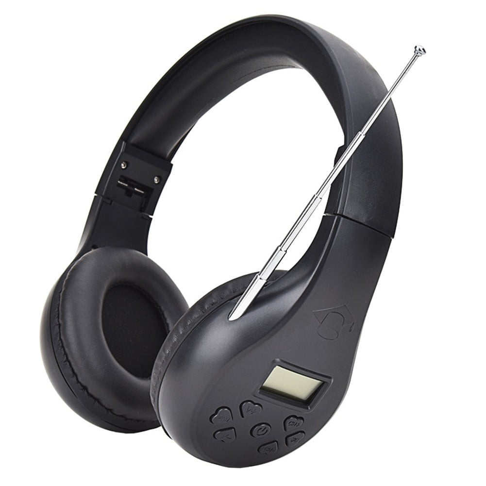 Lierteer Portable FM Radio Headphone Radio Stereo Headset Radio ...