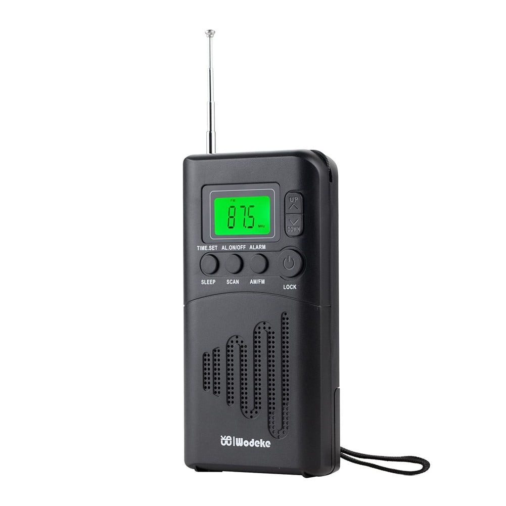 Lierteer Portable Handheld AM FM Pocket Radio Receiver with LCD Display ...