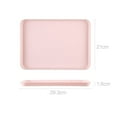 thumbnail image 1 of Lierteer Rectangular Serving Tray Anti Slip Scratch Resistant Plastic Food Serving Tray pink small, 1 of 8