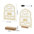 thumbnail image 1 of Lierteer Reusable Acrylic Ramadan Calendar Board Wooden Base Iftaar Countdown Ornament BTU216A, 1 of 6