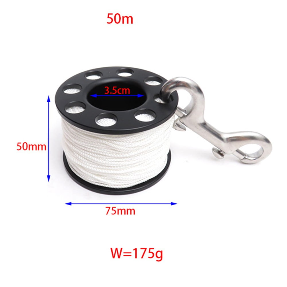 Lierteer Scuba Dive Rite Finger Spool With Line 15M 30M 50M