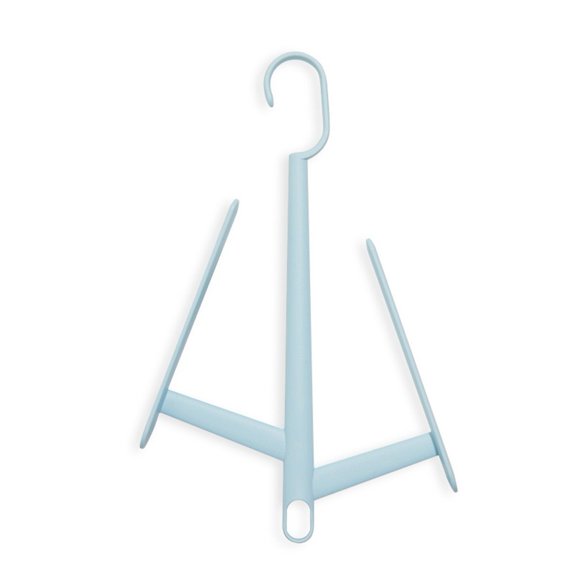 Lierteer Space Saving Stackable Shoe Drying Rack with Hook-a Stylish Choice for Your Home Blue