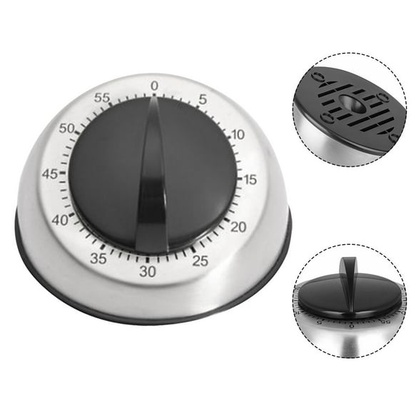 Lierteer Stainless Steel Kitchen Timer: 60-Minute Loud Alarm for Effortless Cooking!
