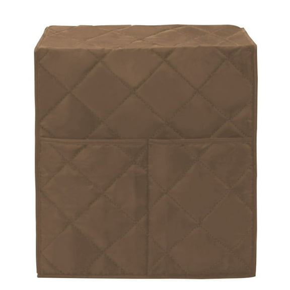 Lierteer Stylish Dust Cover for Coffee Machines: Washable & Practical Storage Solution! Brown