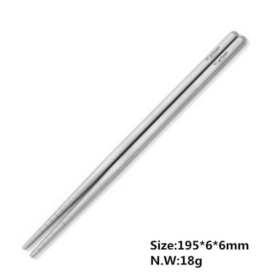 Lierteer Titanium Non-Slip Chopsticks Lightweight Eco-Friendly Tableware Utensil Tool