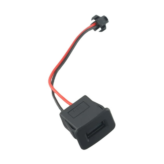 Lierteer USB Female Power USB Charging Port Connector with Cable Terminals Charger Socket Black
