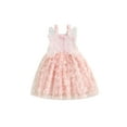 thumbnail image 2 of Diufon Children Baby Girls Princess Skirt Sleeveless Puffy Dress Birthday Party Bow Pleated Elegant Dresses 2 of 10