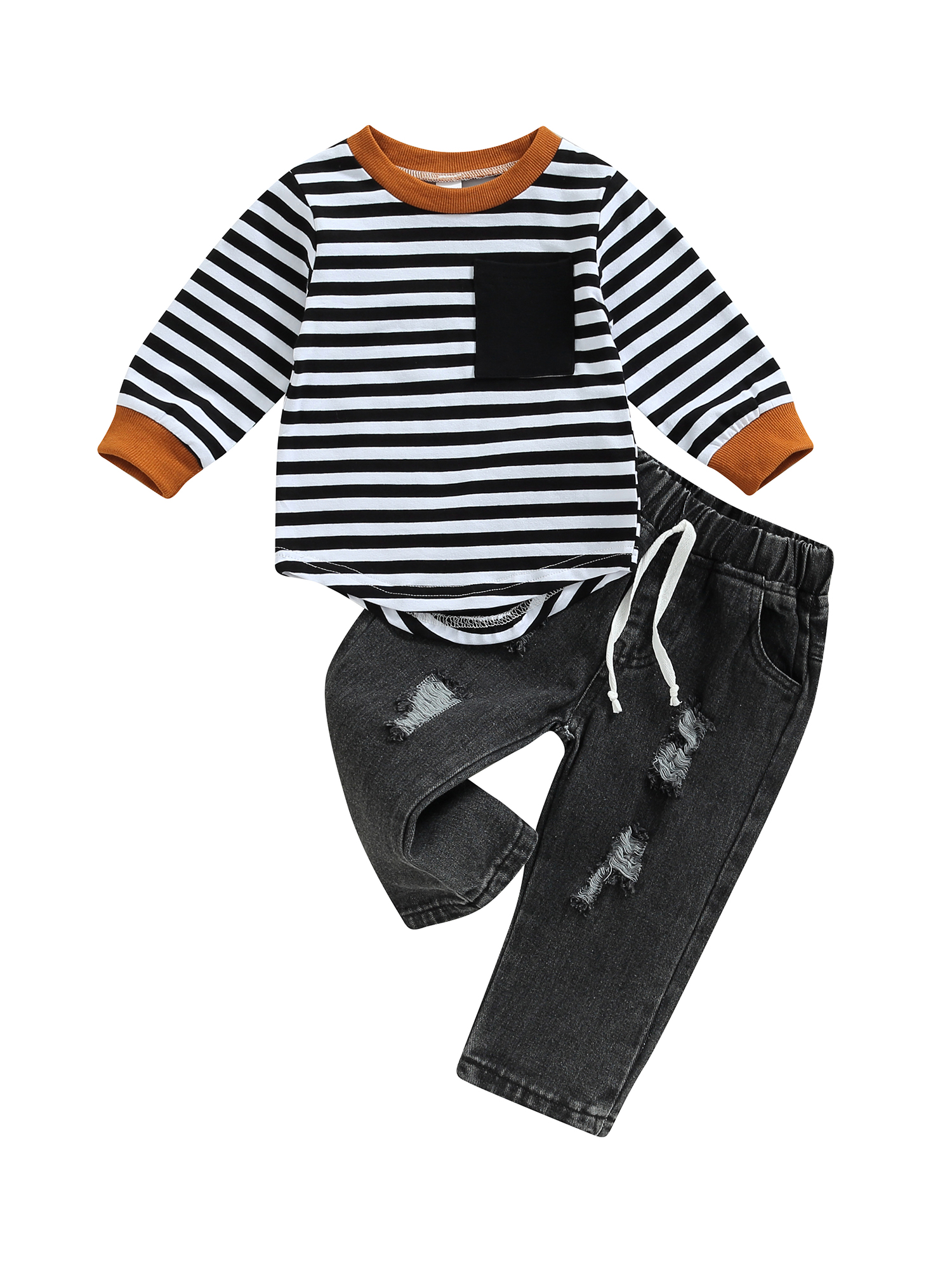 Lieserram Toddler Boy Fall Clothes Set, 6 12 18 24 Months 2T 3T Long