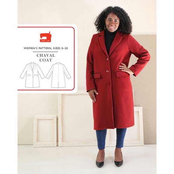 Liesl + Co Sewing Pattern Chaval Coat Women Sizes 0-20 Coats