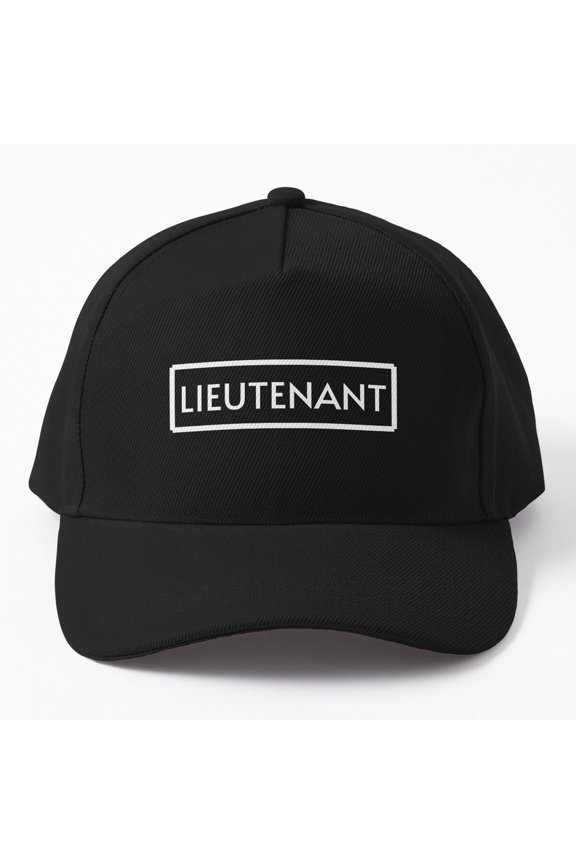 Lieutenant Baseball Cap, Military Rank Statement Graphic Design, Classic Hat