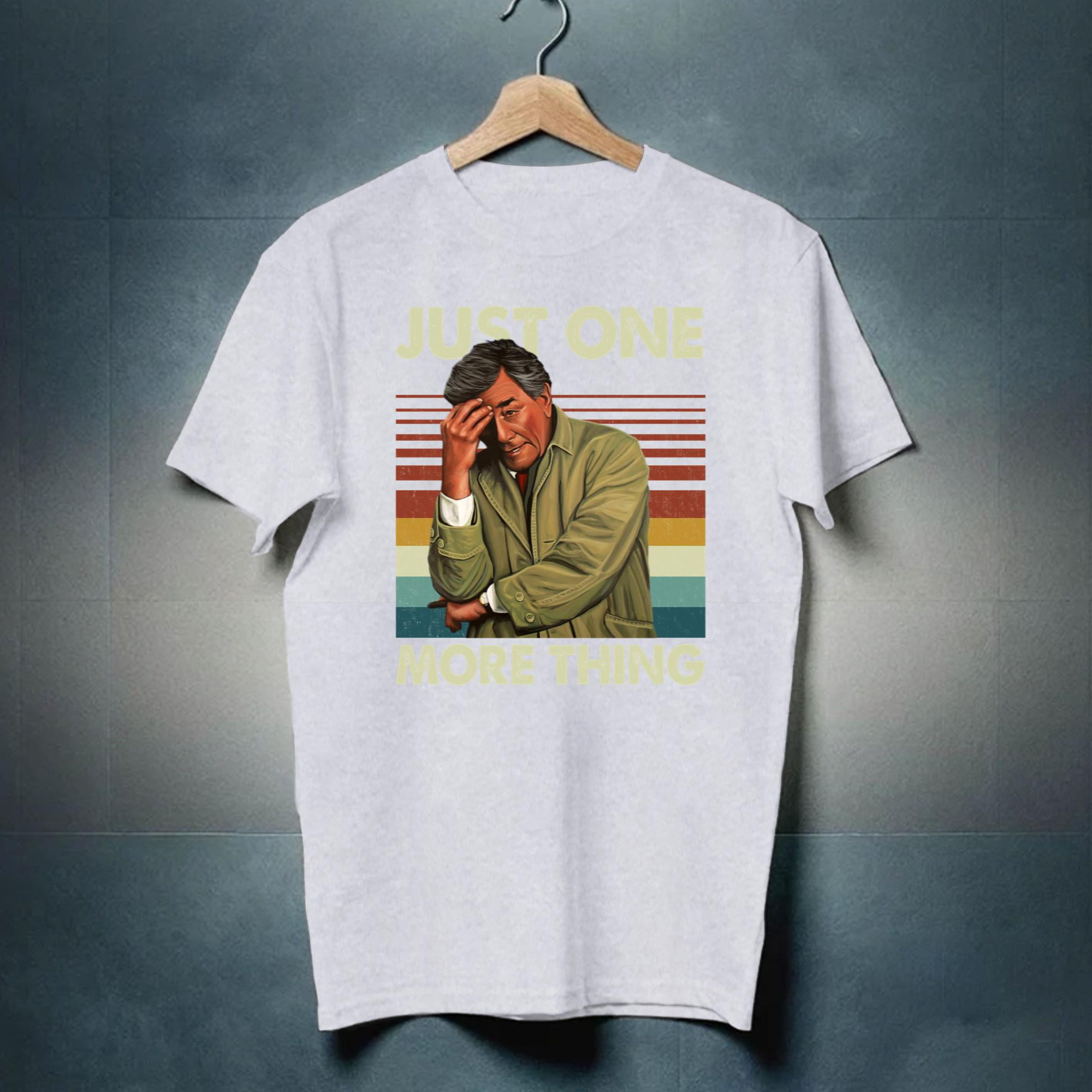 Camiseta Divertida De Columbo - 'Just One More Question' En Algodón 100%, Ideal Para Regalo O Para Fans