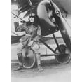 thumbnail image 1 of Lieutenant Earl Carroll seated on the wheel of his fast scout airplane Poster Print by Stocktrek Images (22 x 34), 1 of 1
