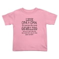 thumbnail image 1 of Lieve Opa & Oma Gewelding Funny Toddler T Shirts for Boys Girls (Pink, Youth M), 1 of 5