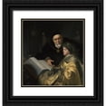 thumbnail image 1 of Lievens, Jan 20x21 Black Ornate Wood Framed with Double Matting Museum Art Print Titled - Prince Charles Louis of the Palatinate with his Tutor Wolrad von Plessen in Historical Dress, 1 of 4
