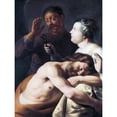 thumbnail image 1 of Lievens Samson Delilah Scissors Bible Biblical Painting Extra Large Art Print Wall Mural Poster Premium XL, 1 of 3