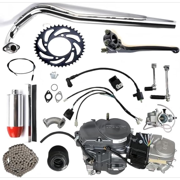 Lifan 140cc 4-Stroke Engine Replacement Kit for Mini Bike Pit Bike CRF50 CRF70 - Complete Bolt-On Upgrade with Carburetor Exhaust Clutch