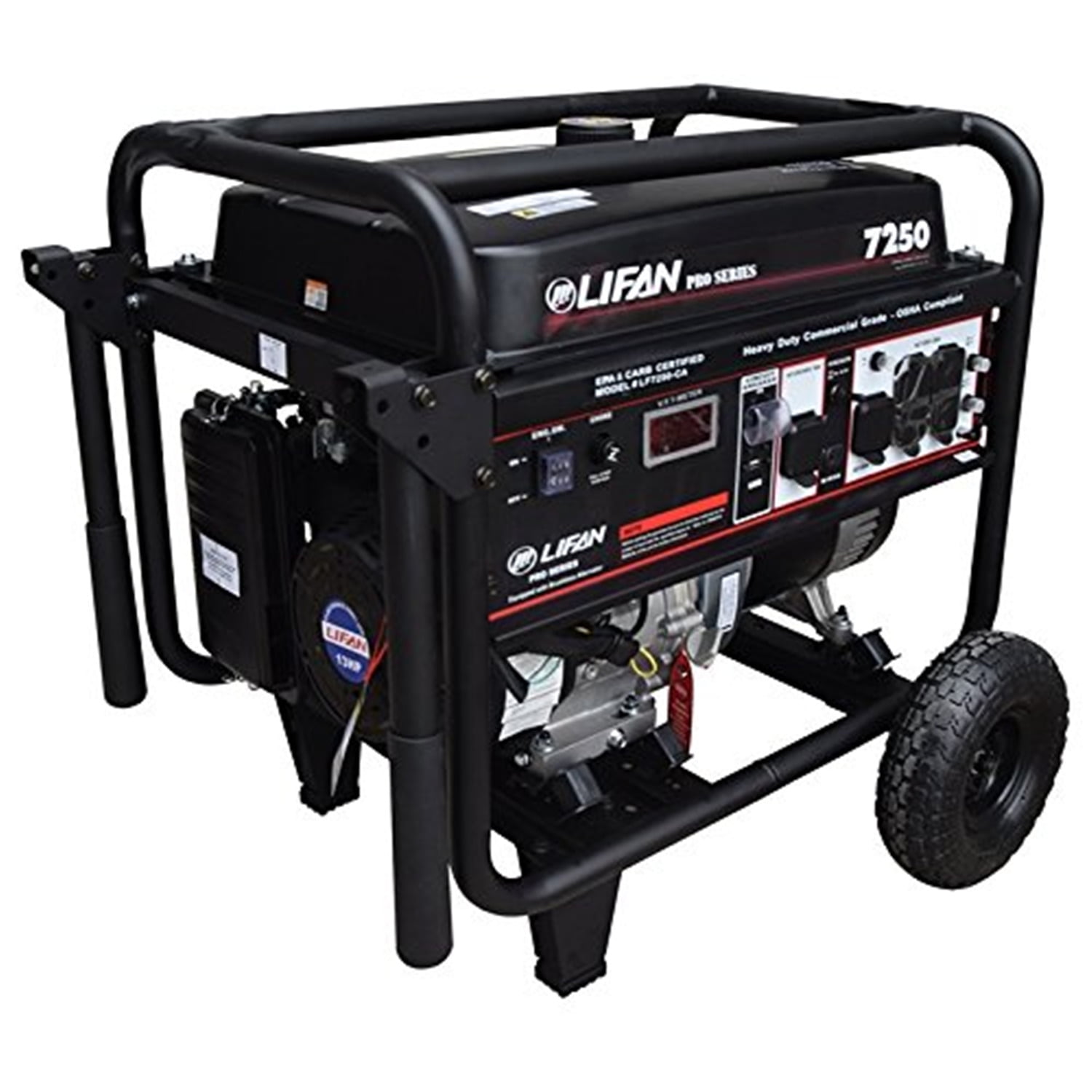 Lifan Pro-Series LF7250, 13hp, 389cc 4-Stroke Industrial Grade, Recoil ...