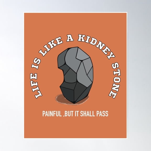 Life And Kidney Stones -Urology(W) Poster Wall Art, Modern Wall Decor, 24x36 UNFRAMED