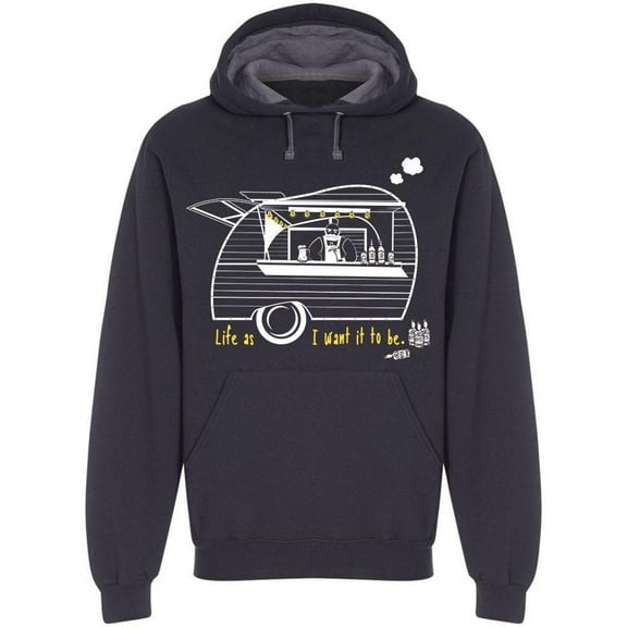 Life As I Want It To Be Sketch Hoodie Men -Image by Shutterstock, Male XX-Large