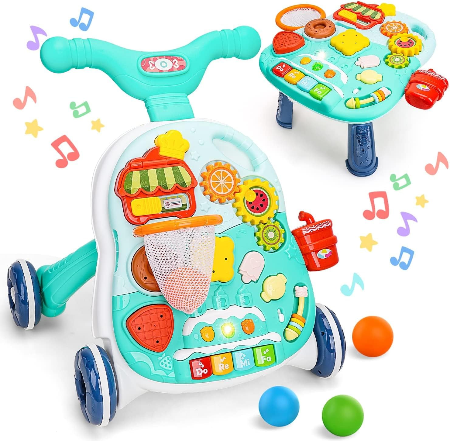 Life Baby Push Walkers for Babies 12 Months Sit to Stand Walker for Baby Girl Boy 3 in 1 Push Toys for Babies Learning to Walk Baby Activity Walker Toddler Walking Toy