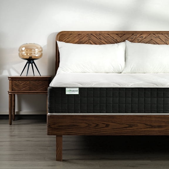 Life Balance Hybrid King Mattress 12 Inch, Medium Firm, Supportive Foam & Innerspring Coils, Motion Isolation & Pain Relief, Mattress in a Box, CertiPUR-US Certified, CE-12-K