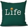 thumbnail image 1 of Life + Ball Word Print Pillow, 1 of 2