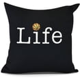 thumbnail image 1 of Life + Ball Word Print Pillow, 1 of 2