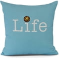 thumbnail image 1 of Life + Ball Word Print Pillow, 1 of 2