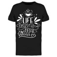 thumbnail image 1 of Life Begins After Coffee Doodle Tee Men's -Image by Shutterstock, 1 of 2
