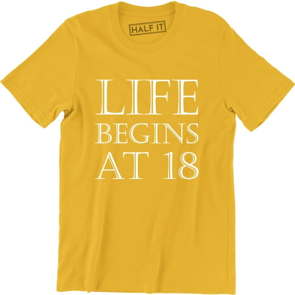 Life Begins At 18 BORN In 2001 Year of Legends 18th Birthday Gift Mens Tee Shirt