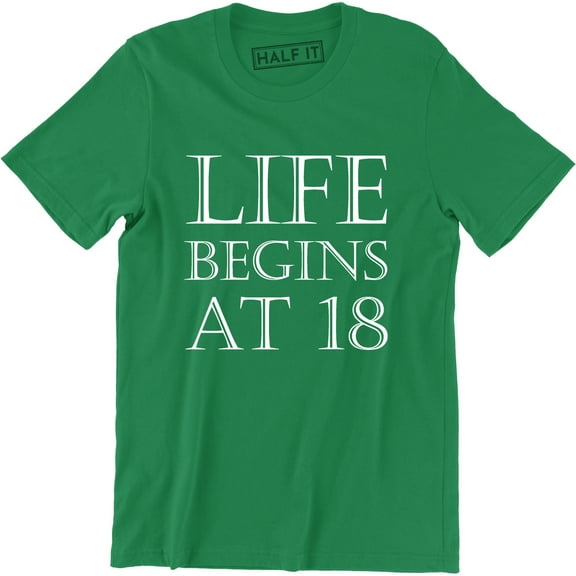 Life Begins At 18 BORN In 2001 Year of Legends 18th Birthday Gift Mens Tee Shirt