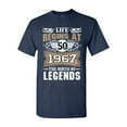 thumbnail image 1 of Life Begins At 50 1967 The Birth Of Legends Myth Funny DT Adult T-Shirt Tee, 1 of 2