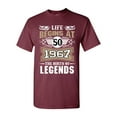 thumbnail image 1 of Life Begins At 50 1967 The Birth Of Legends Myth Funny DT Adult T-Shirt Tee, 1 of 2