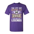 thumbnail image 1 of Life Begins At 60 1957 The Birth Of Legends Myth Funny DT Adult T-Shirt Tee, 1 of 2