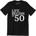 thumbnail image 1 of Life Begins To Suck At 50 50 Years of Being 50th Birthday Bday Tee Shirt, 1 of 4