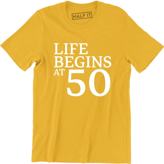 Life Begins To Suck At 50 50 Years of Being 50th Birthday Bday Tee Shirt