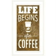 thumbnail image 1 of Life Begins after Coffee by Marla Rae Framed Print Wall Art Wood Multi-Color, 1 of 4
