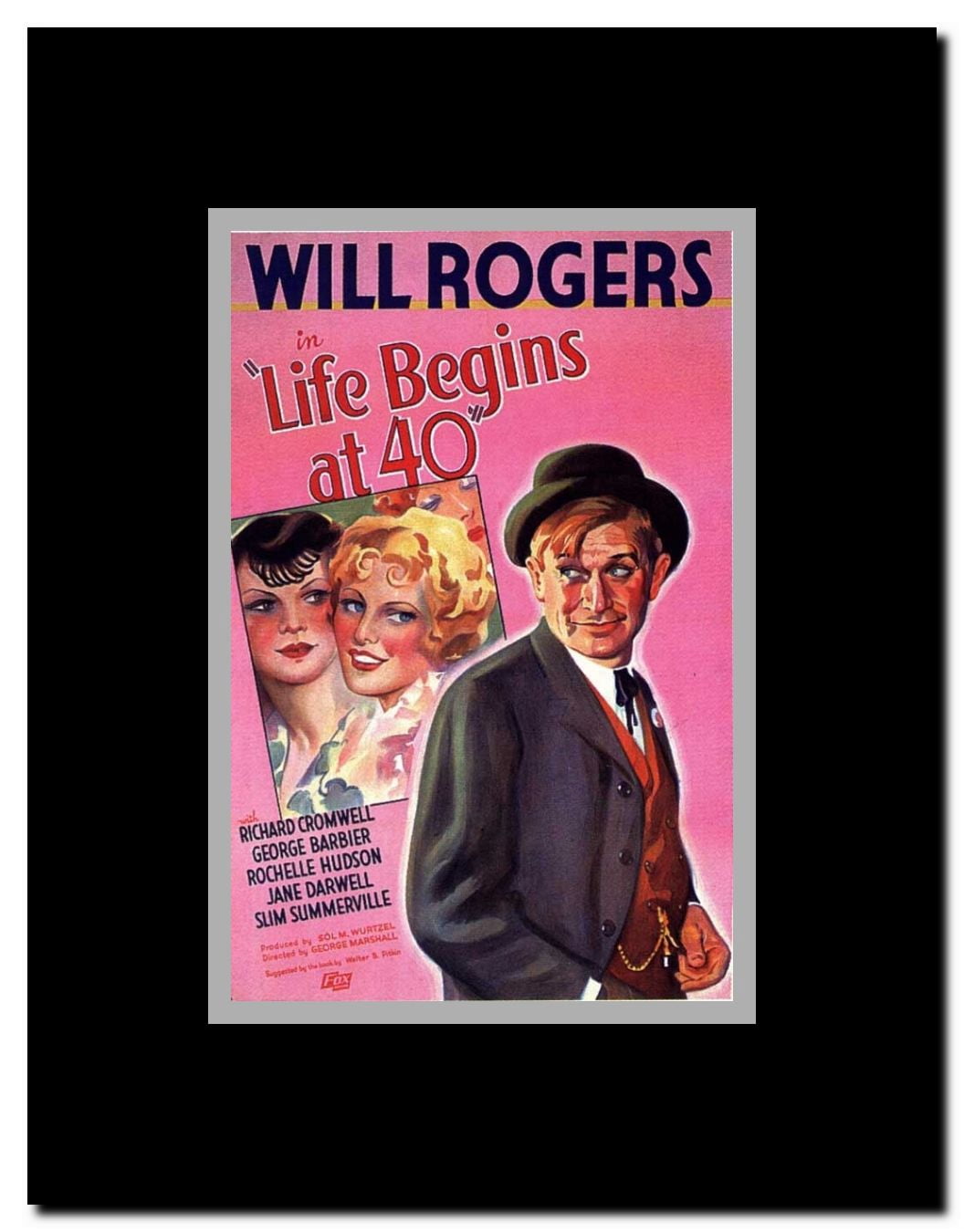 Life Begins at Forty Framed Movie Poster