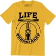 thumbnail image 1 of Life Behind Bars Mountain Bike Mens Cycle Bicycle Birthday gift T-Shirt, 1 of 4