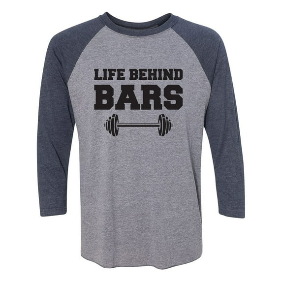 Life Behind Bars Unisex 3/4 Sleeve Baseball Raglan Tee