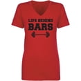 thumbnail image 1 of Life Behind Bars Womens V-Neck T-Shirt, 1 of 2