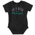 thumbnail image 1 of Life Better As Mermaid Beach Lover Bodysuit Jumper Girls Infant Baby Brisco Brands 12M, 1 of 6