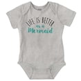thumbnail image 1 of Life Better As Mermaid Beach Lover Bodysuit Jumper Girls Infant Baby Brisco Brands 24M, 1 of 7