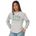 thumbnail image 1 of Life Better As Mermaid Beach Lover Women Plus Size Long Sleeve Graphic Tee Brisco Brands 3X, 1 of 5