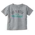 thumbnail image 1 of Life Better As Mermaid Beach Lover Youth T Shirt Tee Girls Infant Toddler Brisco Brands 24M, 1 of 5