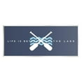 thumbnail image 1 of Life Better At Lake Crossed Oars Typography Graphic Art Unframed Art Print Wall Art, 1 of 6